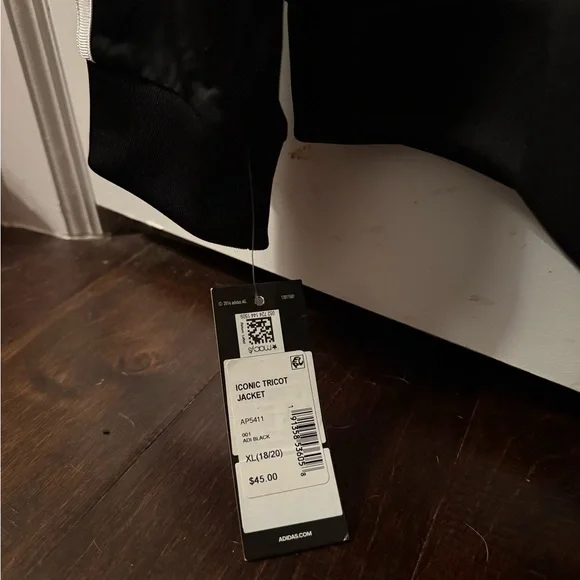 Adidas Iconic Black Tricot Jacket - Picture 3 of 3